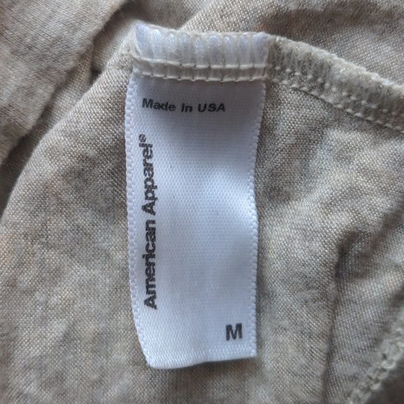 American Apparel Long-Sleeve Crop Top - Picture 3 of 5